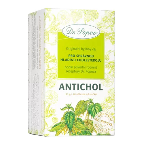 Antichol, porcovaný čaj, 30 g, Dr. Popov :: Zdravotnické potřeby KEDAR CARE